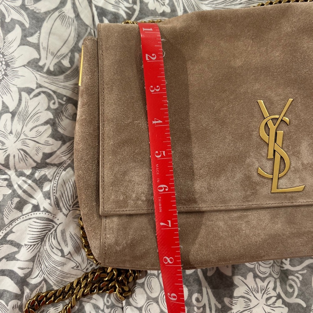 Saint Laurent Kate Crossbody Tan Suede Suede Bag-Reversible - Picture 6 of 10